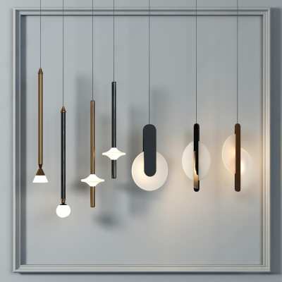 现代吊灯3D模型下载